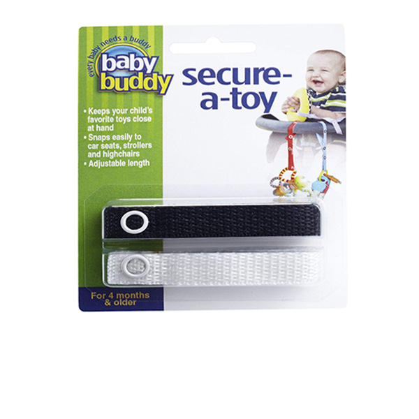 Baby Buddy Secure-a-Toy - Black White