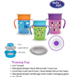 Baby Safe 360 Sipper Cup With Handle 270ml - Purple