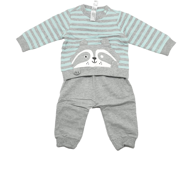 Baby Club Set 2in1 in Stripe Grey