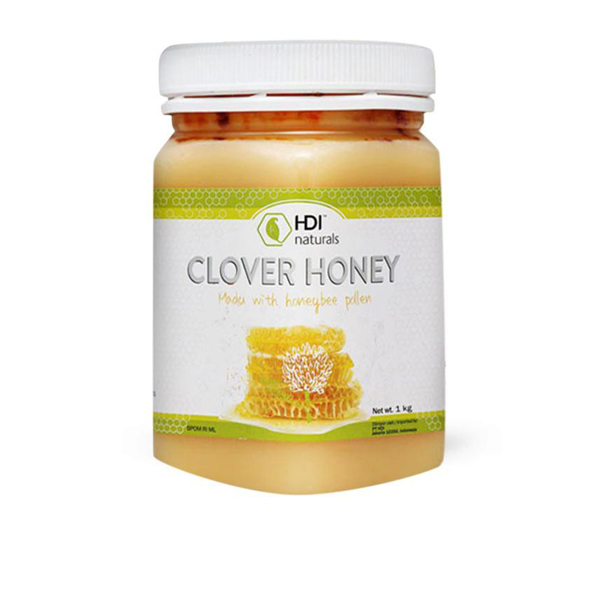 HDI Naturals Clover Honey with Bee Pollen 1kg