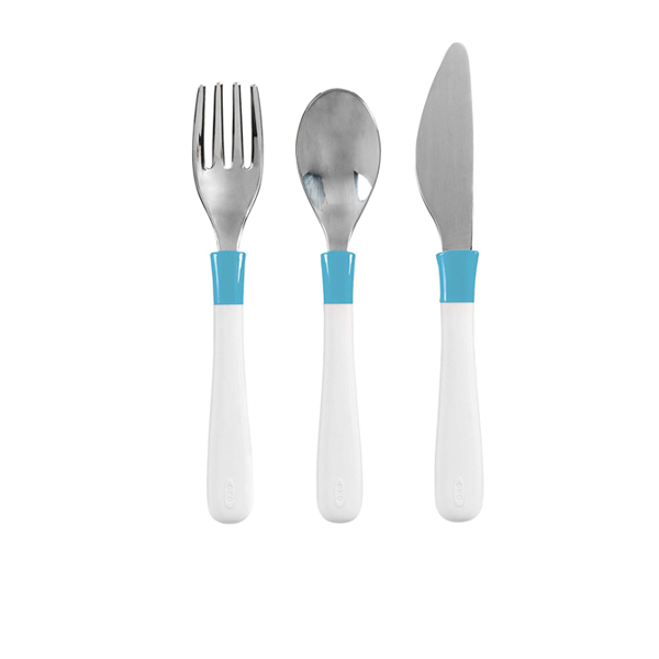 OXO Tot Cutlery Set For Big Kids - Aqua