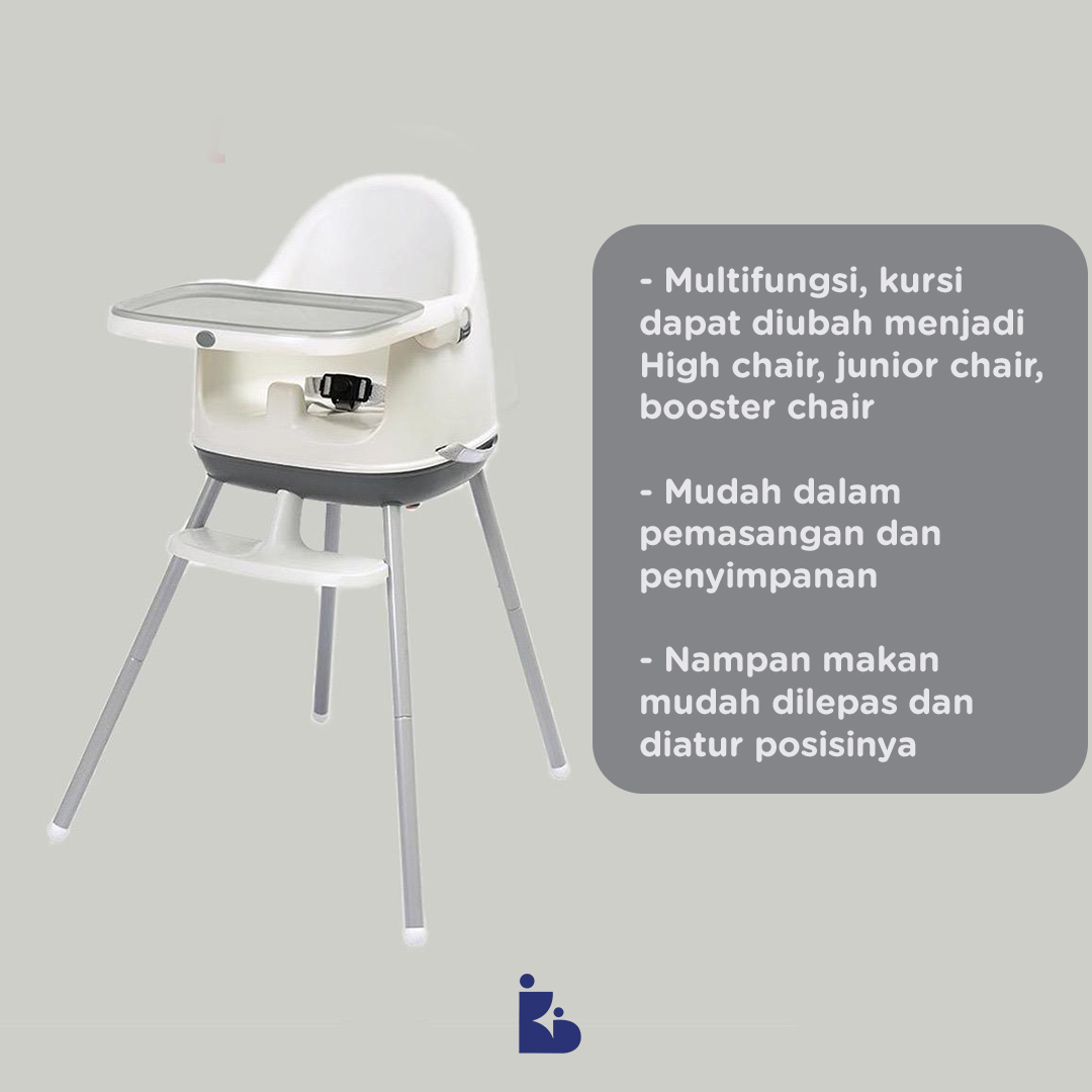 Right Start 3in1 High Chair - Slate Grey