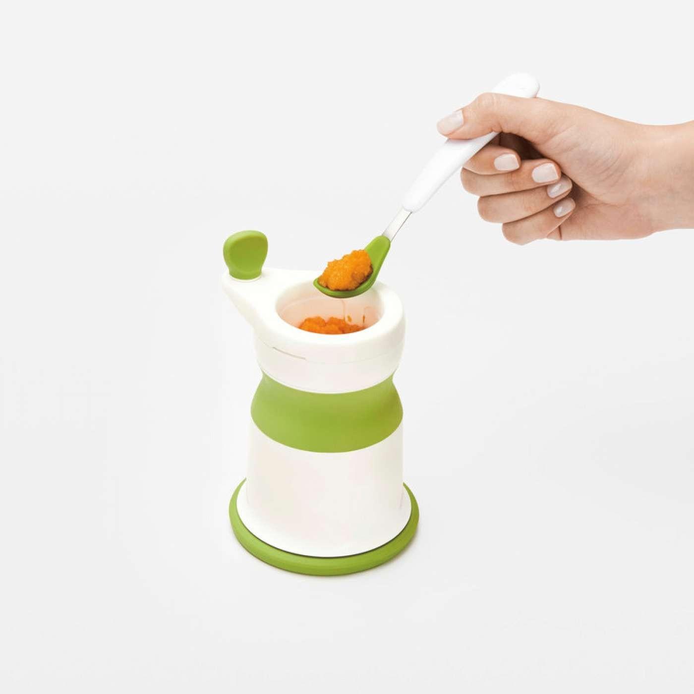 OXO Tot Baby Food Mill with Silicone Feeding Spoon Set