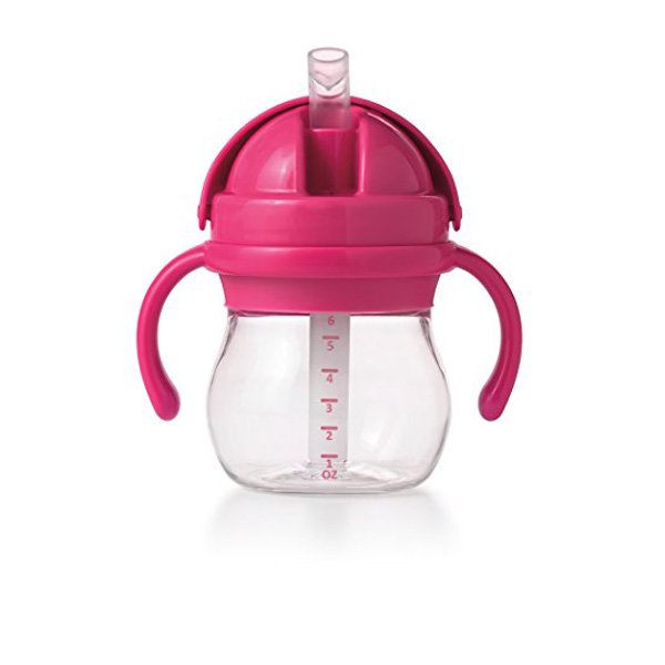 OXO Tot Grow Straw Cup W/Handles 6oz - Pink