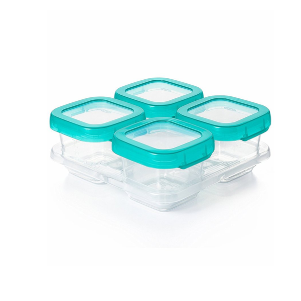 OXO Tot Baby Blocks Freezer Storage Containers 6oz - Teal