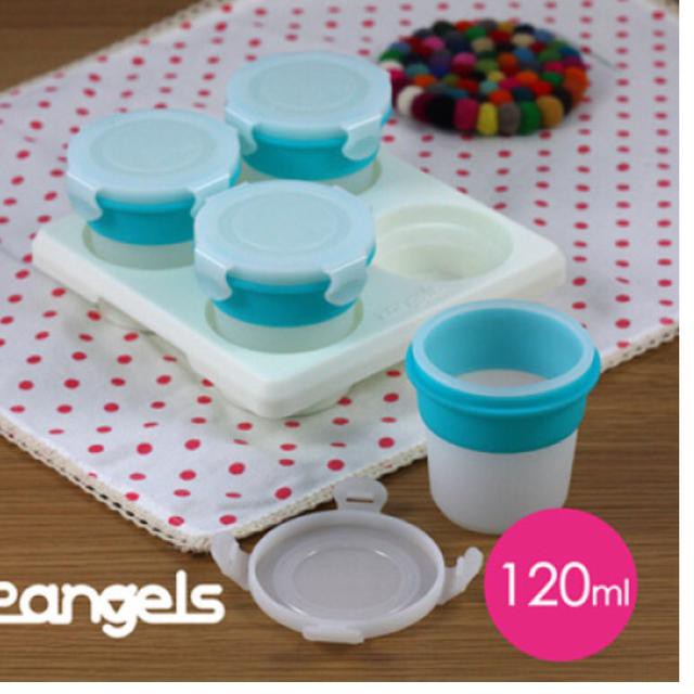 2Angels Silicone Baby Food Storage Cup 4x120ml