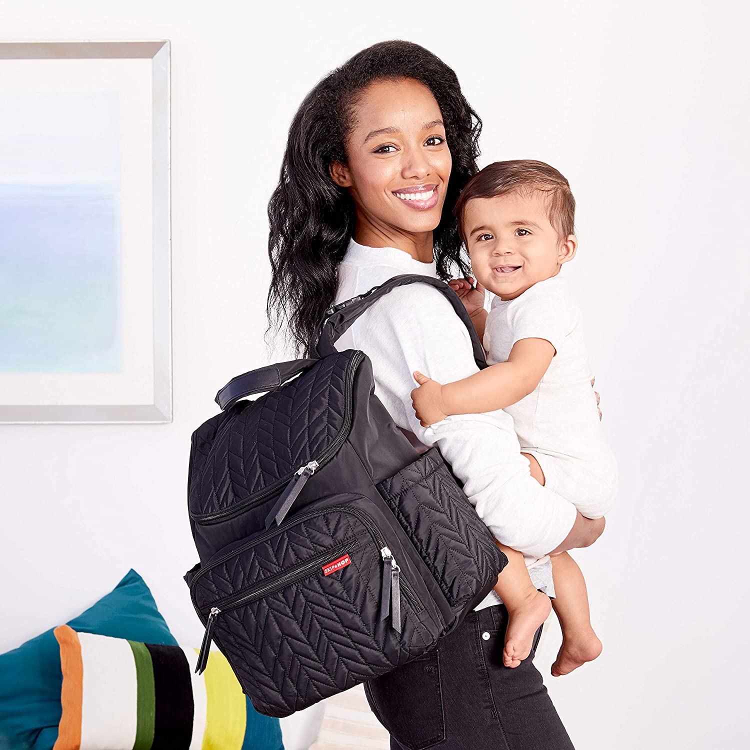 Skiphop Forma Diaper Backpack - Jet Black