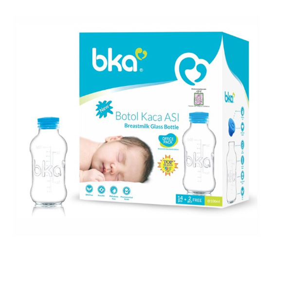 BKA Breastmilk Glass Bottle 100ml (16pcs)