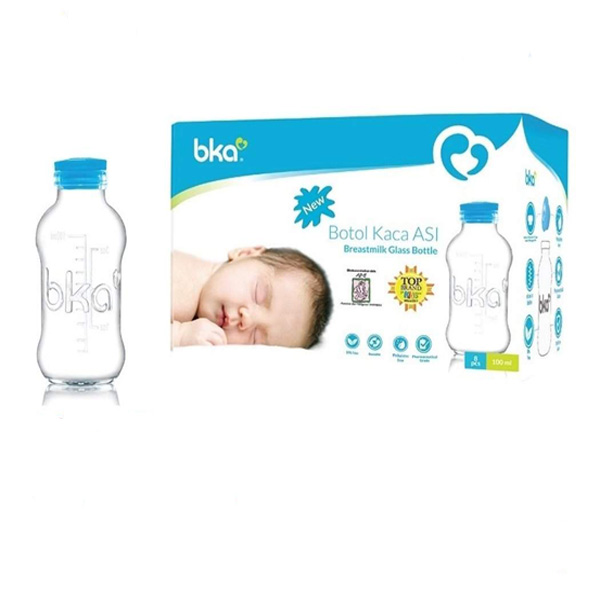 BKA Breastmilk Glass Bottle 100ml (8pcs)