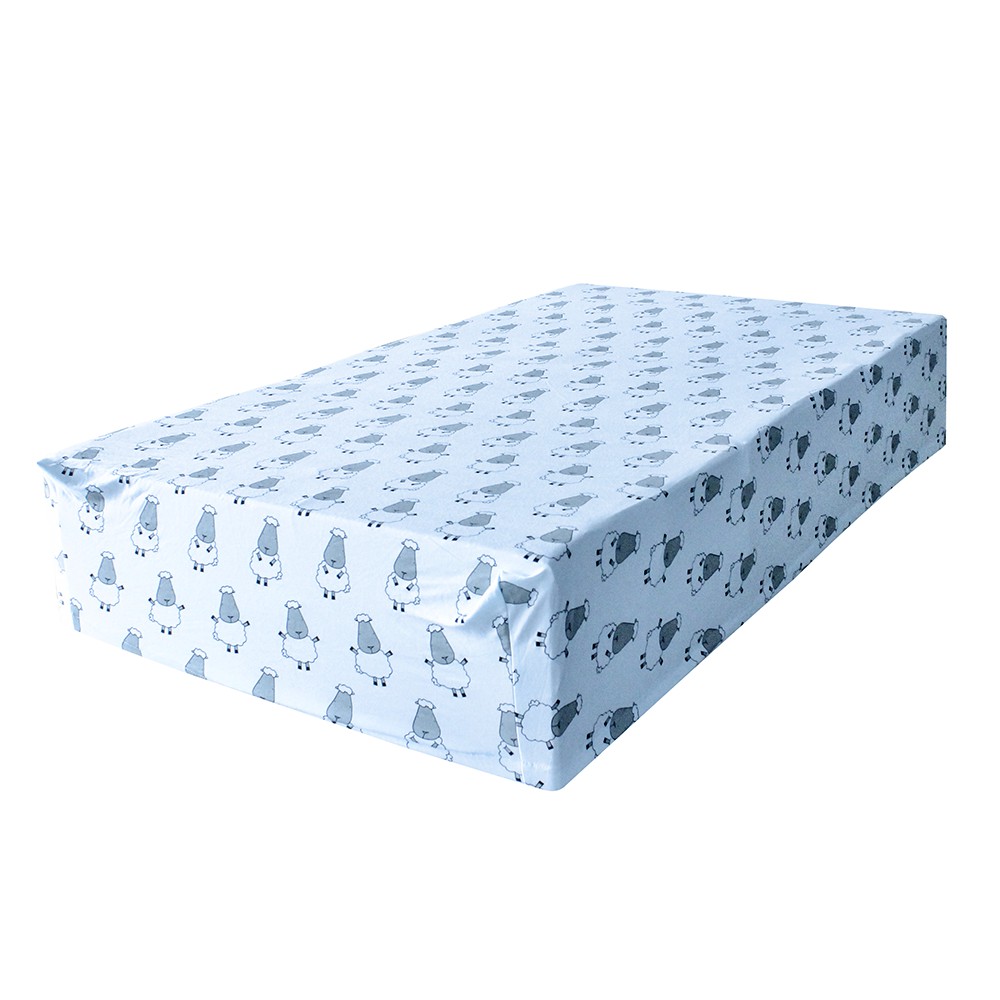 Baa Baa Sheepz Mattress Sheet - Blue