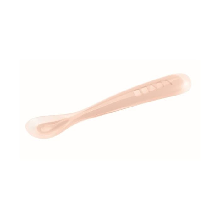 Beaba 1st Silicone Spoon Pastel Pink