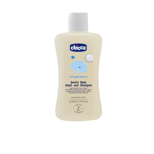 Chicco Baby Moments Gentle Body Wash and Shampoo 200ml