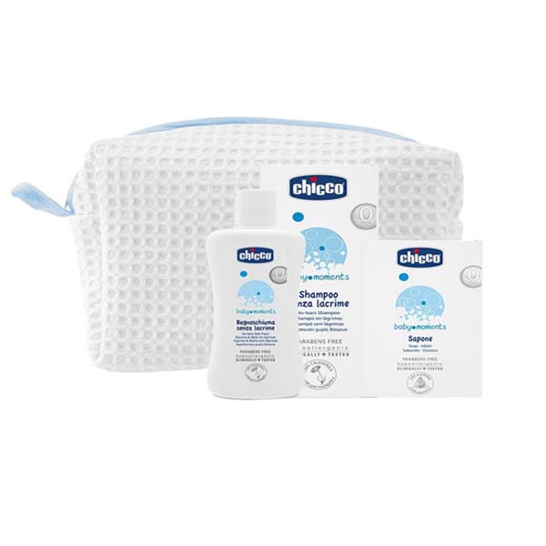 Chicco Baby Moments Gift Set with Zip - Light Blue