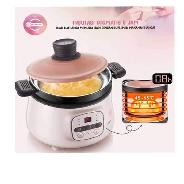 Bear Baby Slow Cooker 0.8L DSG-B08K1 - Pink