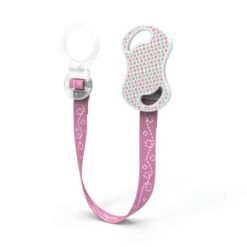 Nuvita Pacifier Holder with Ring - Pink