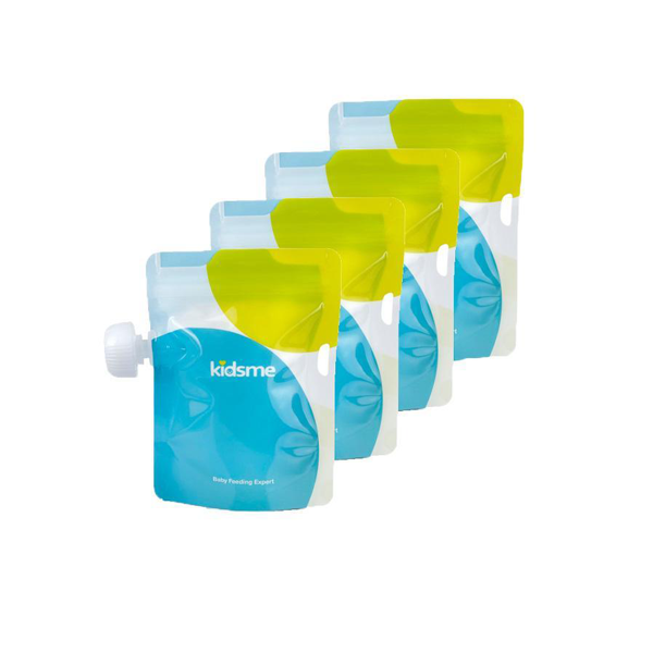 Kidsme Reusable Food Pouch 6oz (4pcs)