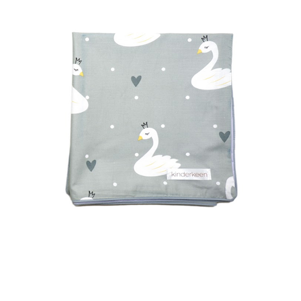 KinderKeen Waterproof Mat Travel Size - Princess Swan Grey