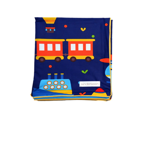 KinderKeen Waterproof Mat Travel Size - Transport Navy