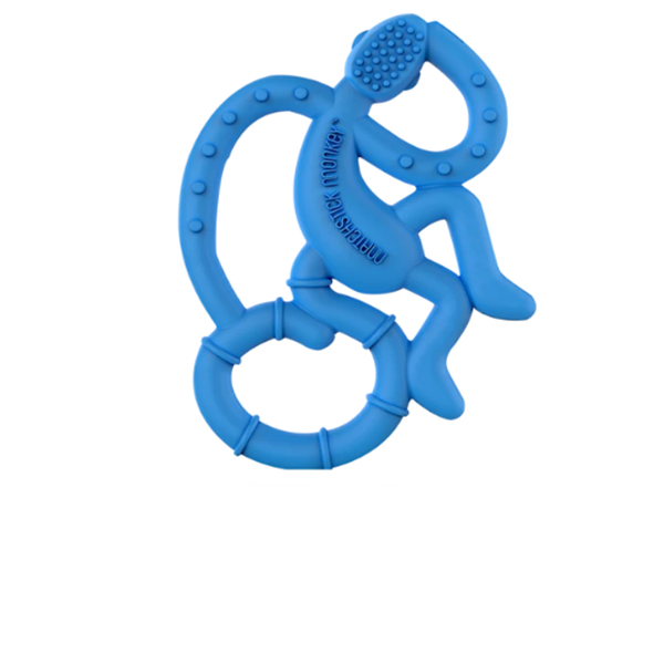 Matchstick Monkey Mini Teether - Blue