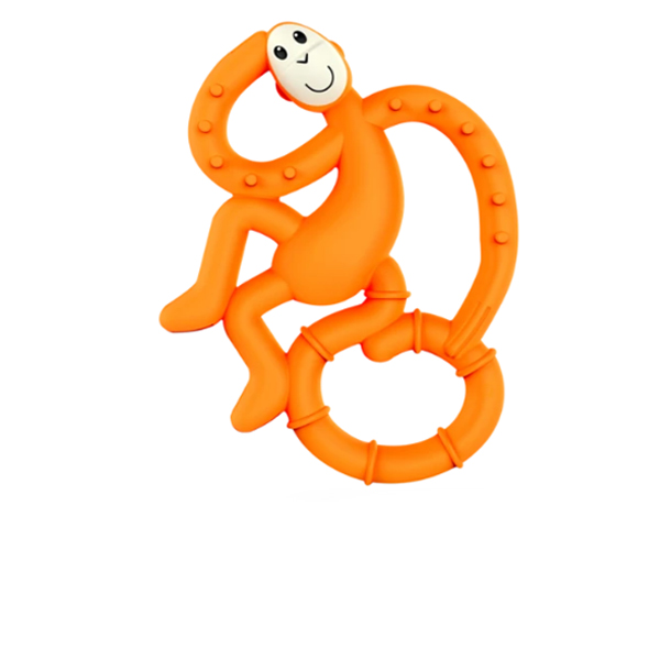 Matchstick Monkey Mini Teether - Orange