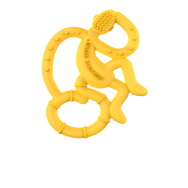 Matchstick Monkey Mini Teether - Yellow