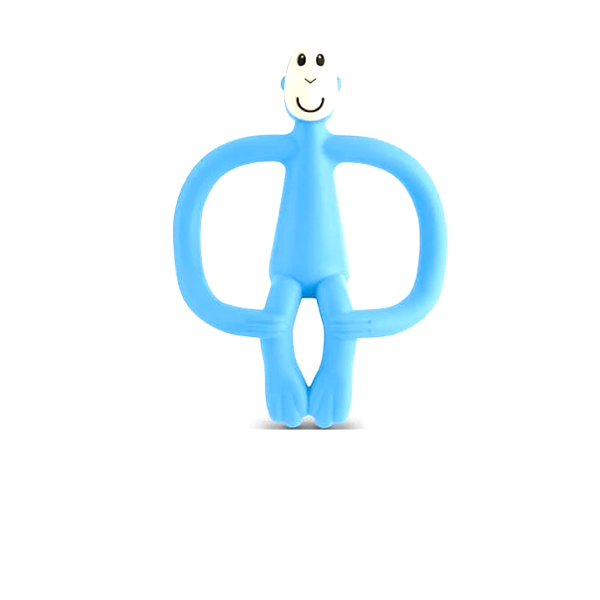 Matchstick Monkey Teething Toy - Light Blue