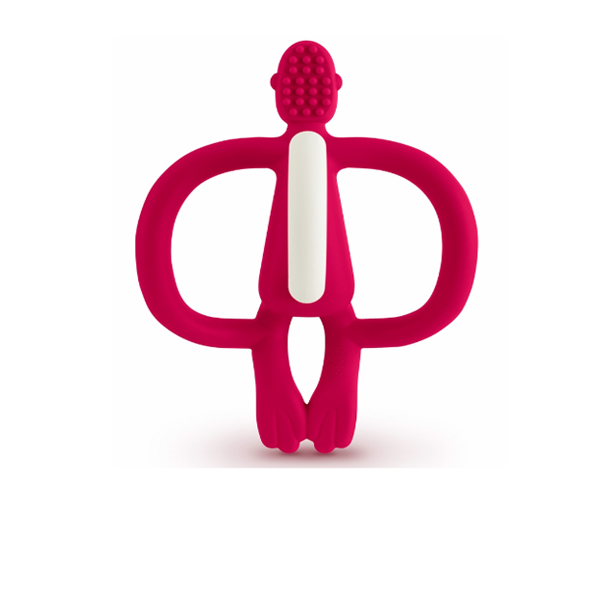 Matchstick Monkey Teething Toy - Rubine Red