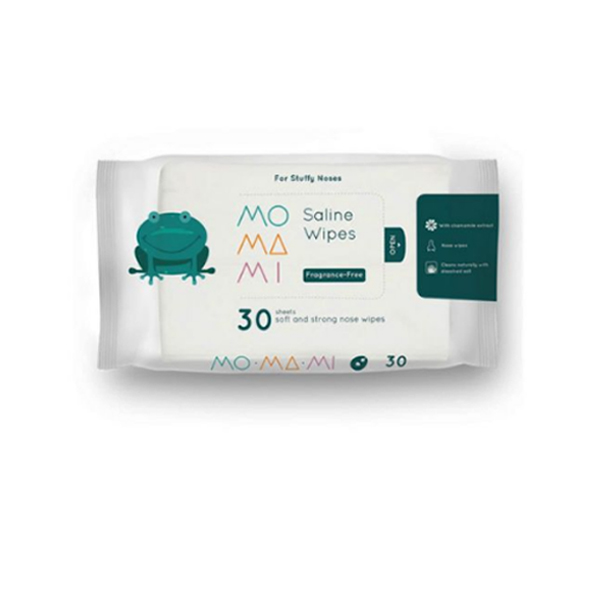 Momami Saline Wipes 30 Fragrance Free