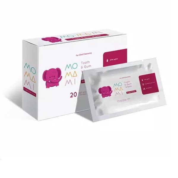 Momami Tooth & Gum 20wipes - Grape