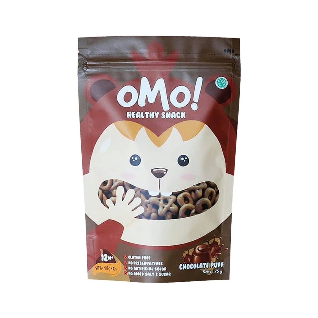 OMO Healthy Snack 75g - Chocolate Puff