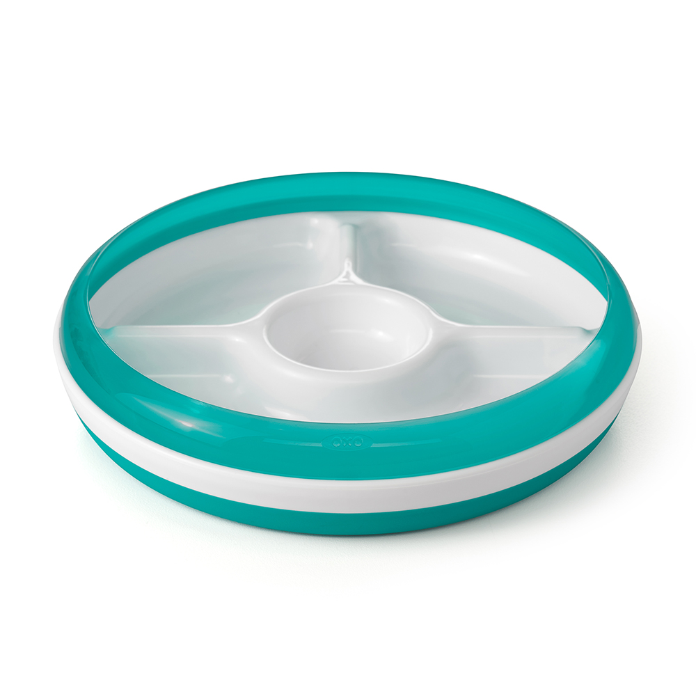 OXO Tot Divided Plate Teal