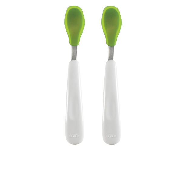 OXO Tot Feeding Spoon Set Green