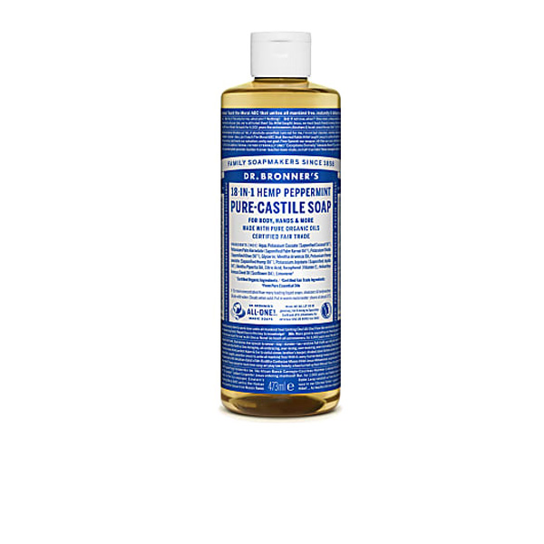 Dr. Bronner's Pure Castile Liquid Soap 473ml - Peppermint