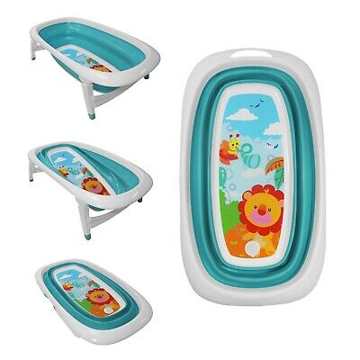 Right Start Folding Bath Tub - Turqoise Lion