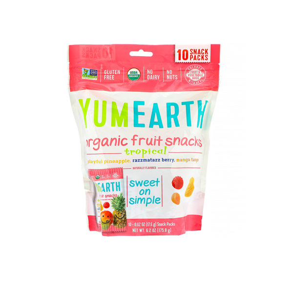 Yumearth Organic Fruit Snacks Tropical (10packs)