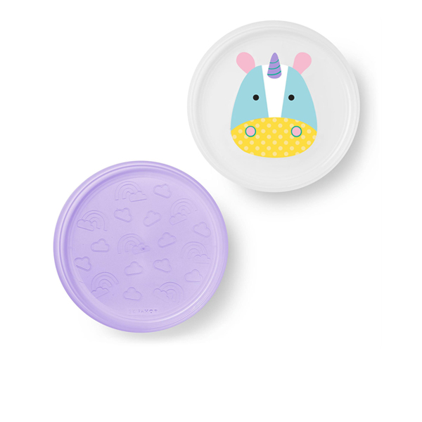 Skiphop Smart Serve 2 pk. Plates - Unicorn