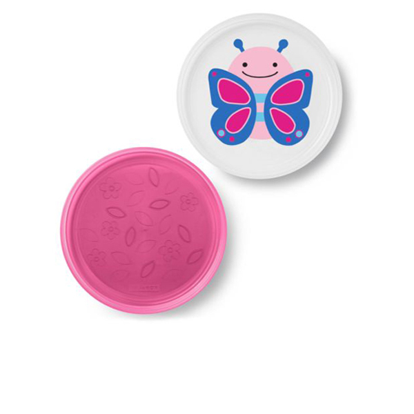 Skiphop Smart Serve 2 pk. Plates - Butterfly