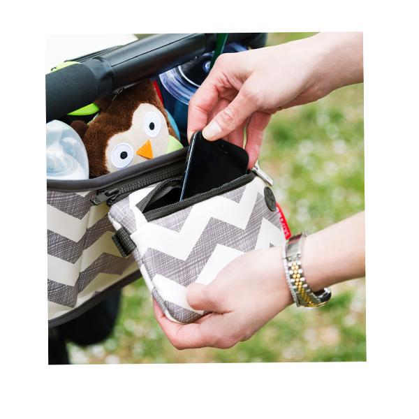 Skiphop Stroller Organizer - Chevron