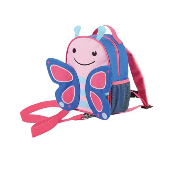 Skiphop Zoo-let Mini Backpack With Rein - Butterfly