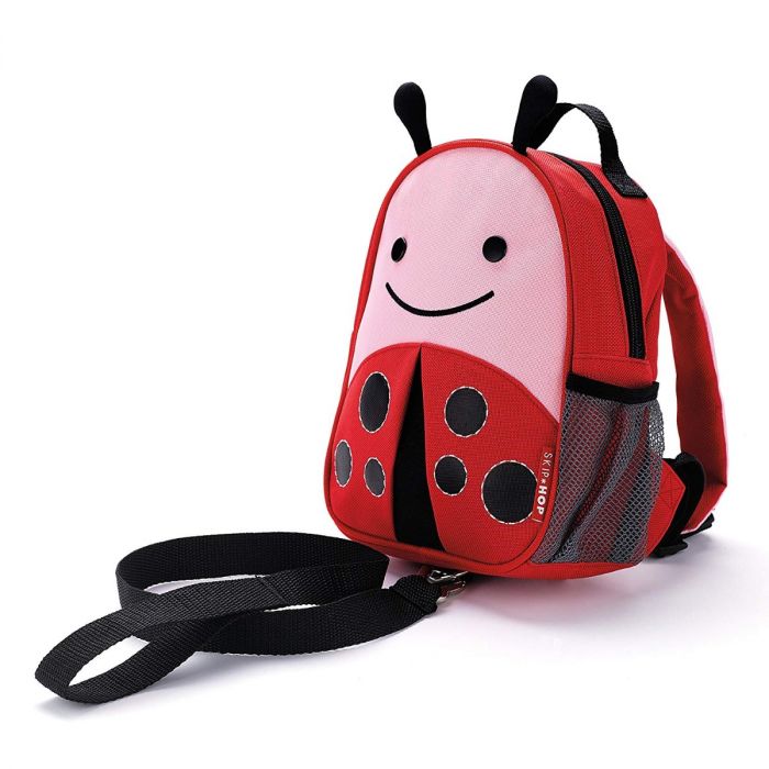 Skiphop Zoo-let Mini Backpack With Rein - Ladybug