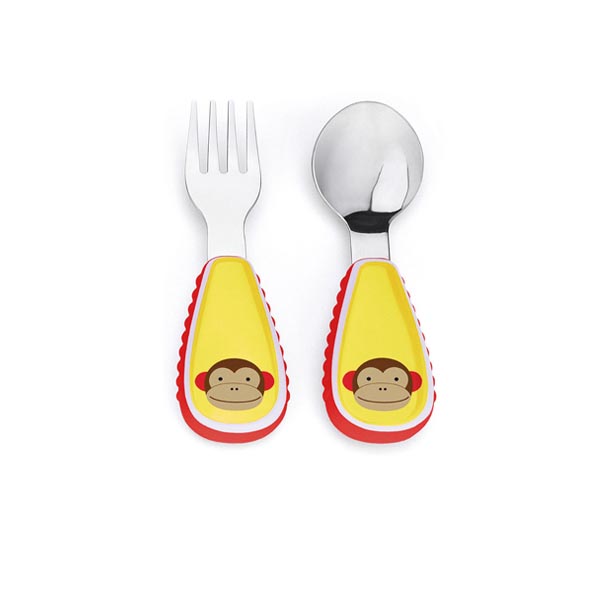 Skiphop Zootensils Fork & Spoon - Monkey