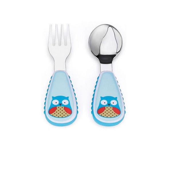 Skiphop Zootensils Fork & Spoon - Owl