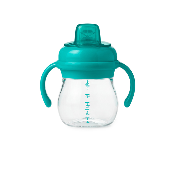 OXO Tot Grow Soft Spout Sippy Cup W/Removable Handles 6oz - Teal