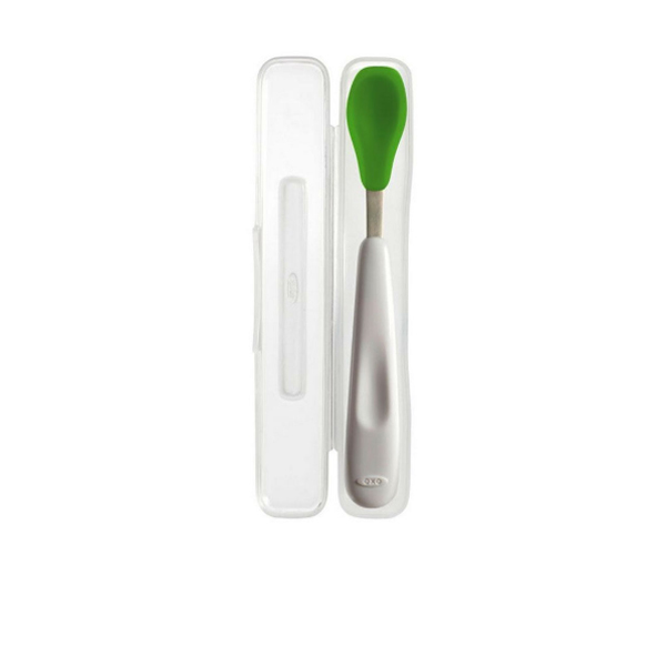 OXO Tot On-the-Go Feeding Spoon Green