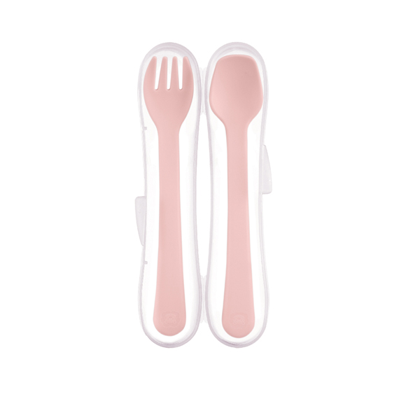 Simba Spoon & Fork Set - Pinky