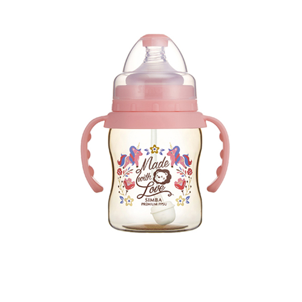 Simba Dorothy Wonderland PPSU Wide Feeding Bottle 200ml With Handle - Pink