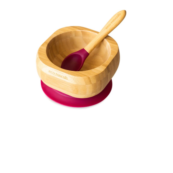 Ecorascals Bamboo Baby Bowl - Red