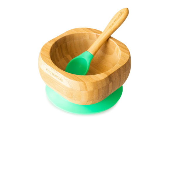 Ecorascals Bamboo Baby Bowl - Green