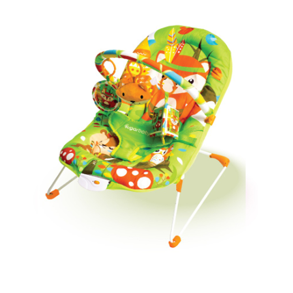 Sugar Baby Deluxe Musical Vibration Bouncer - Sugar Fox