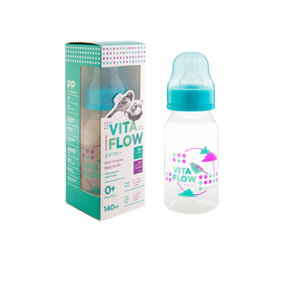 Vita Flow Multi Purpose Baby Bottle 140ml - Lingkaran Awan